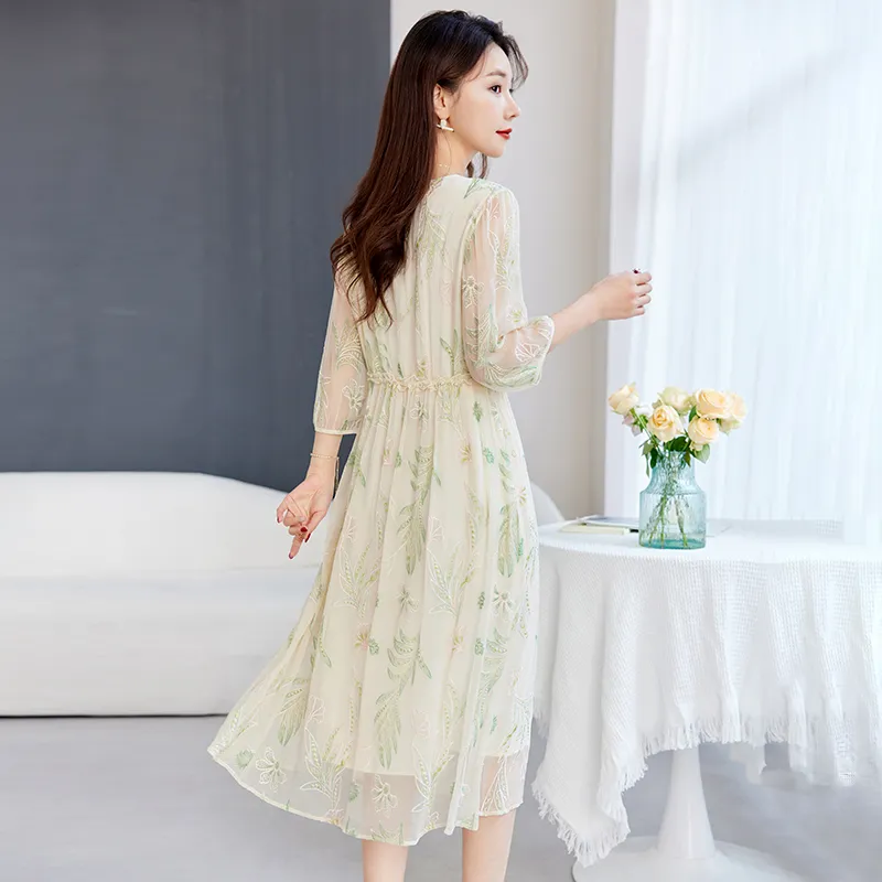 Ink Beauty Short Sleeved Dress Women's-5