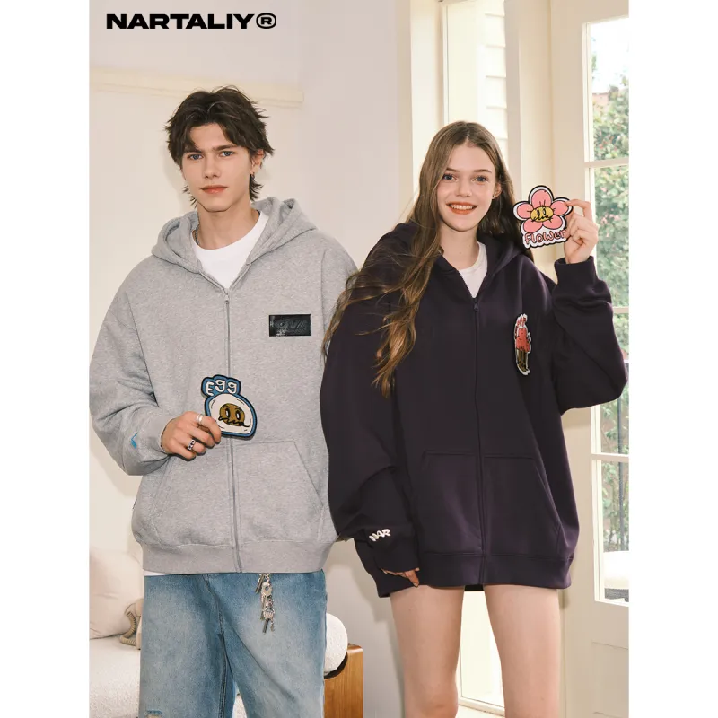 NARTALIY Cardigan Sweatshirt Unisex-4
