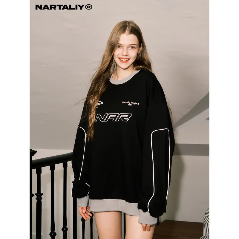 NARTALIY Sweatshirt Unisex Black-5