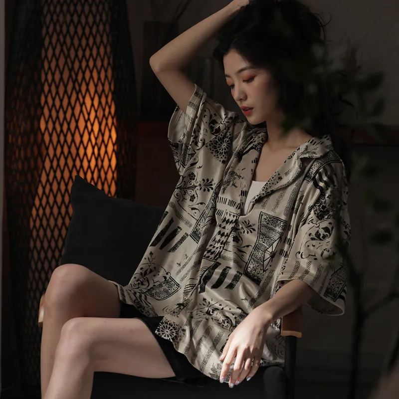 PLANDOO Pajama Set Women's Shopping Bag Image Color-2