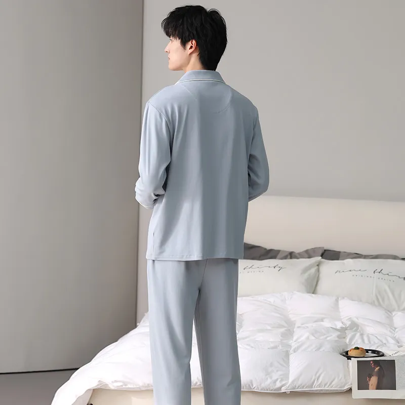 PLANDOO Pajama Set Men's Image Color-2