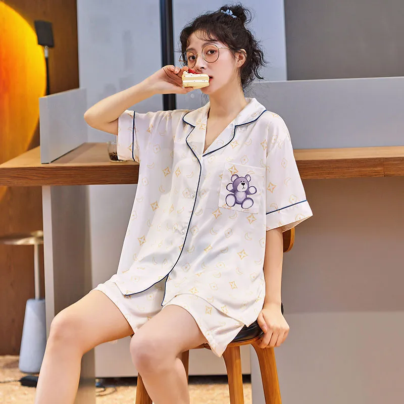 PLANDOO Pajama Set Women's Shopping Bag Image Color-3