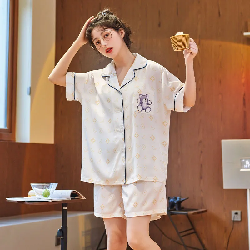 PLANDOO Pajama Set Women's Shopping Bag Image Color-4