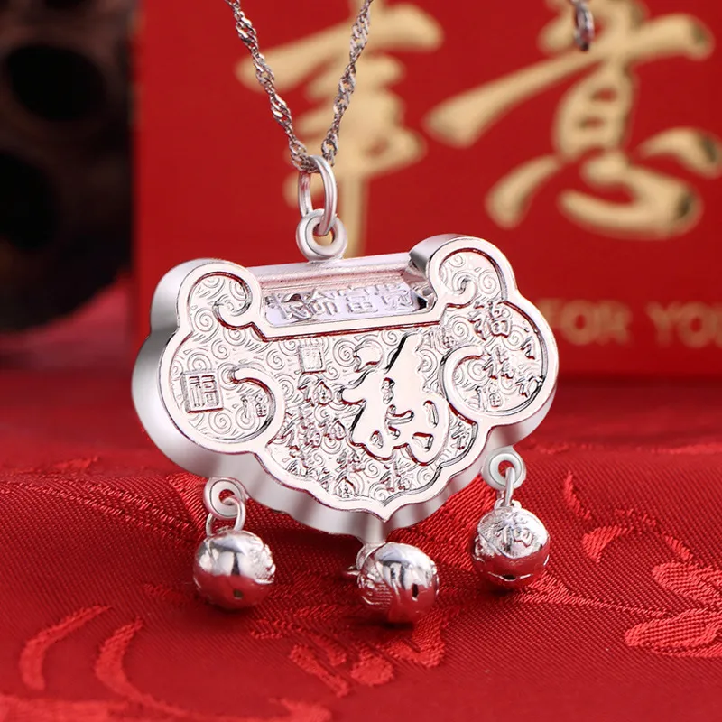 Bifeiman 999 Fine Silver Sterling Silver Necklace Kids'-73