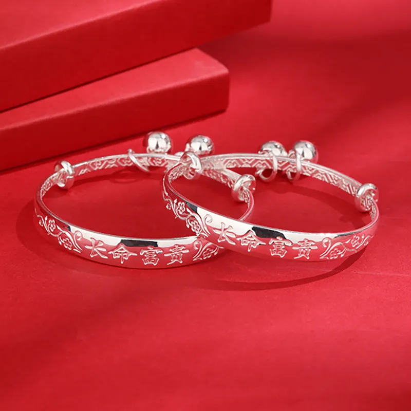 Bifeiman 999 Fine Silver Sterling Silver Necklace Kids'-30