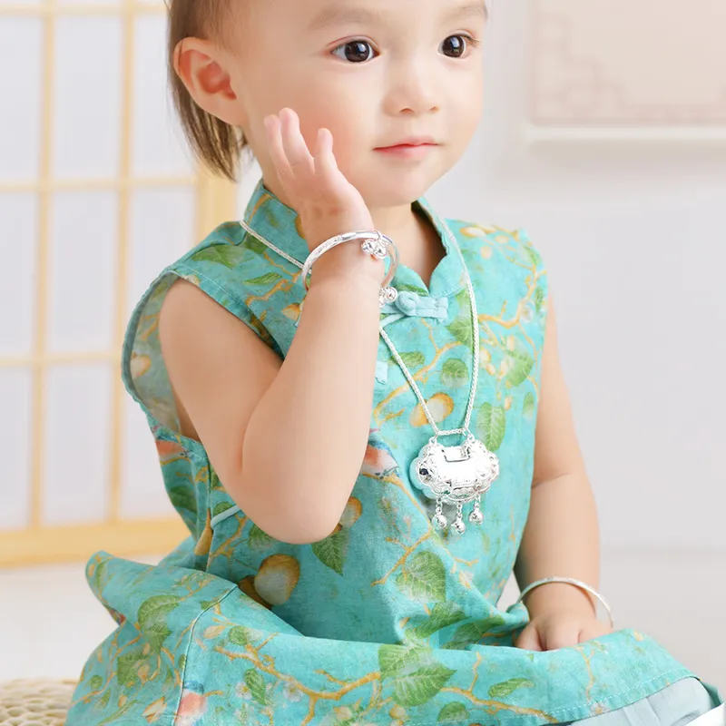 Bifeiman 999 Fine Silver Sterling Silver Necklace Kids'-85