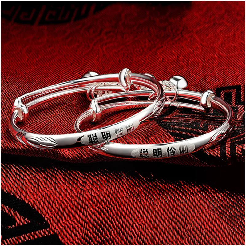 Bifeiman 999 Fine Silver Sterling Silver Necklace Kids'-12