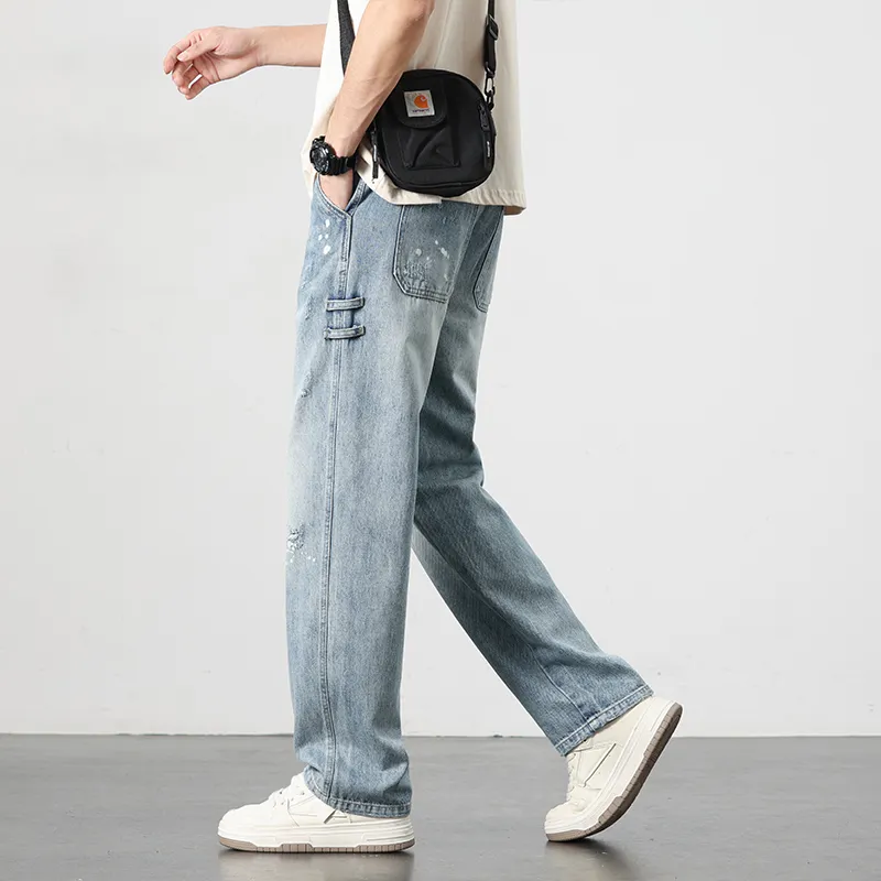 FASTFISH Jeans Unisex Light Blue-2