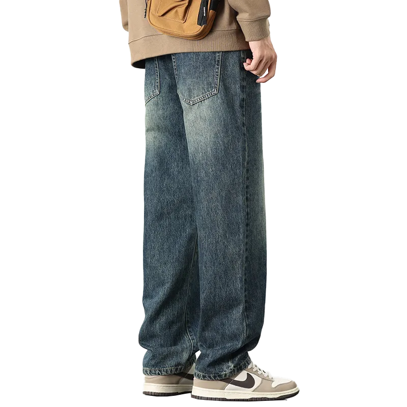 FASTFISH Jeans Men's Nostalgic Blue-1