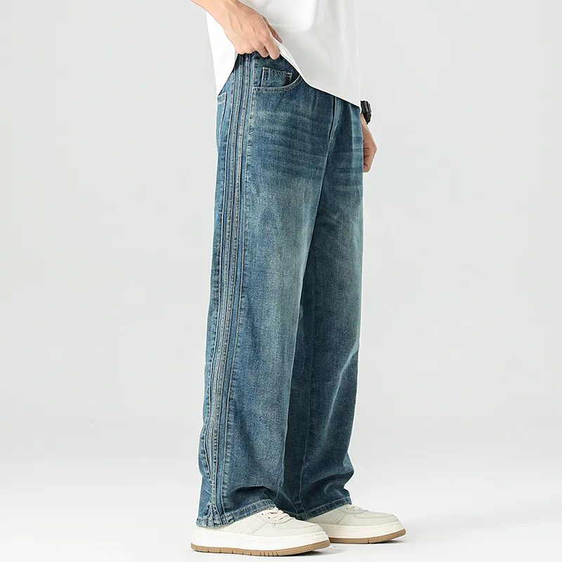 FASTFISH Jeans Unisex Blue-4