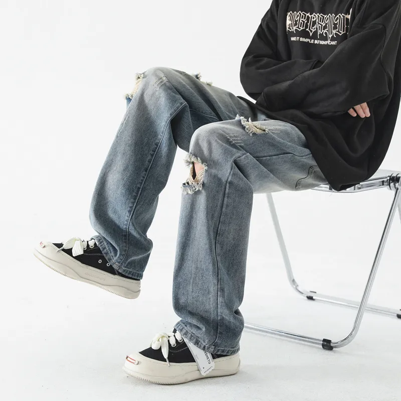 FASTFISH Jeans Unisex Vintage Blue-4