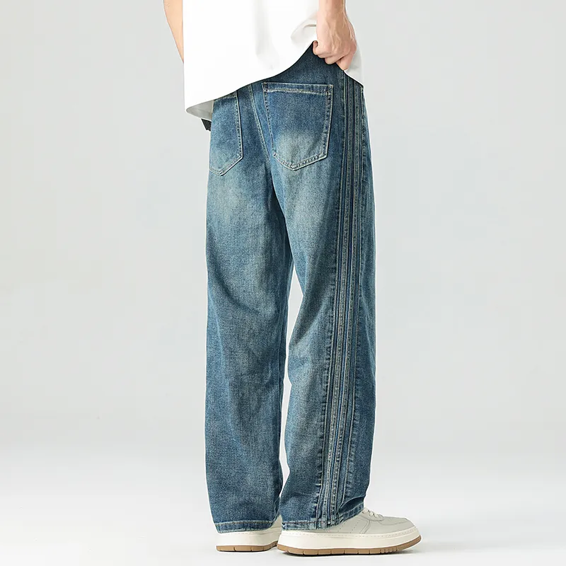 FASTFISH Jeans Unisex Blue-3
