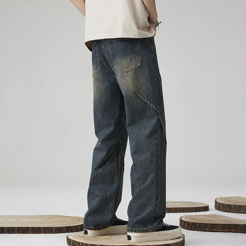 FASTFISH Jeans Unisex Vintage Blue-4