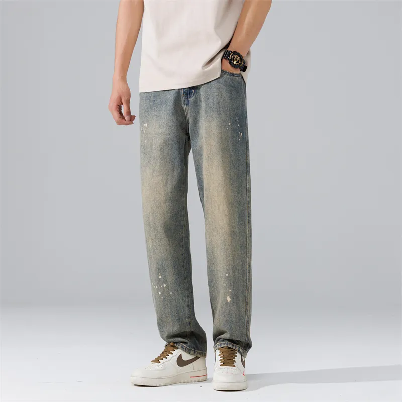 FASTFISH Jeans Men Blue-5