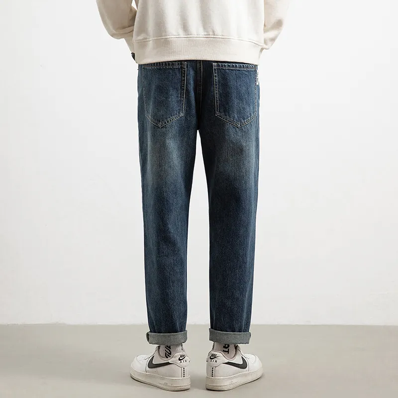 FASTFISH Jeans Men Blue-3