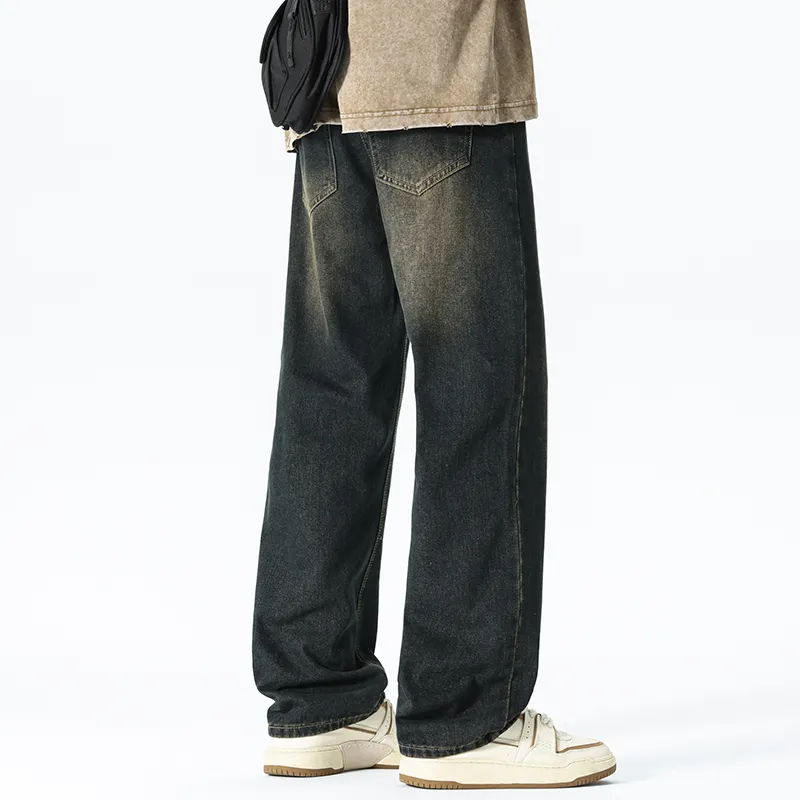 FASTFISH Jeans Unisex Navy Blue-3