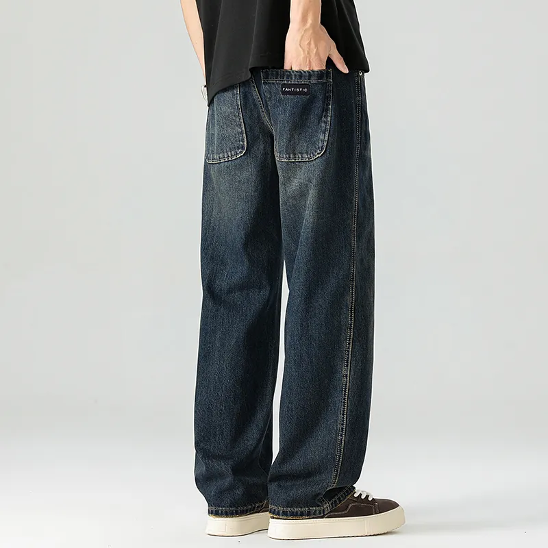 FASTFISH Jeans Unisex Vintage Blue-1