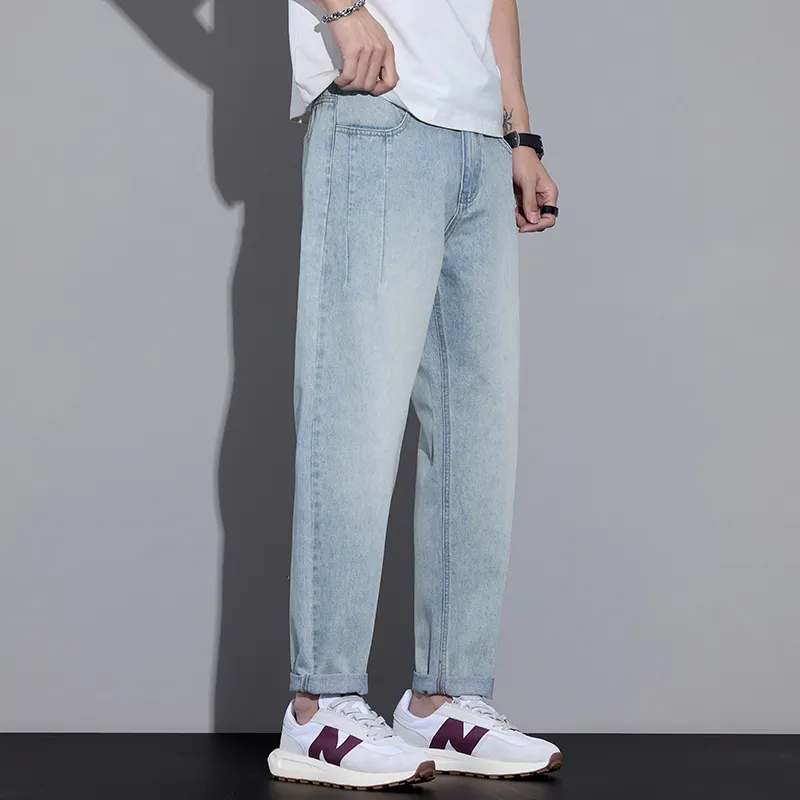 FASTFISH Jeans Unisex Light Blue-3