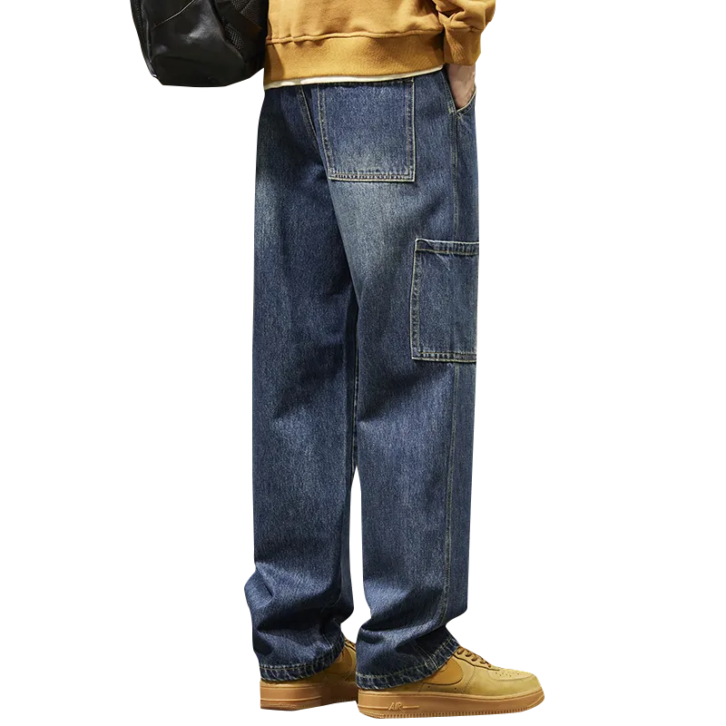 FASTFISH Jeans Men Blue-1