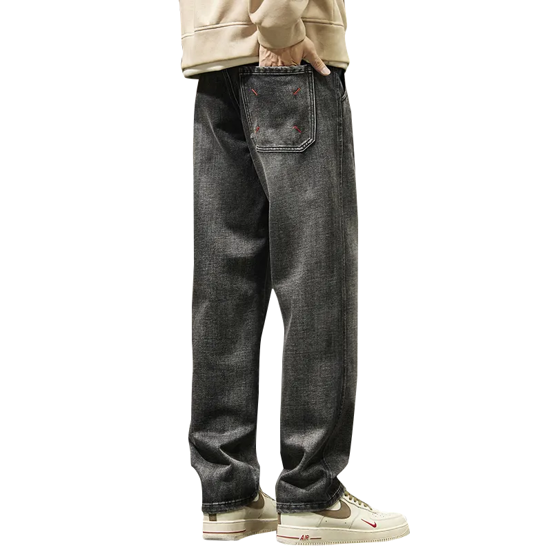 FASTFISH Jeans Men's Smoke Gray-1