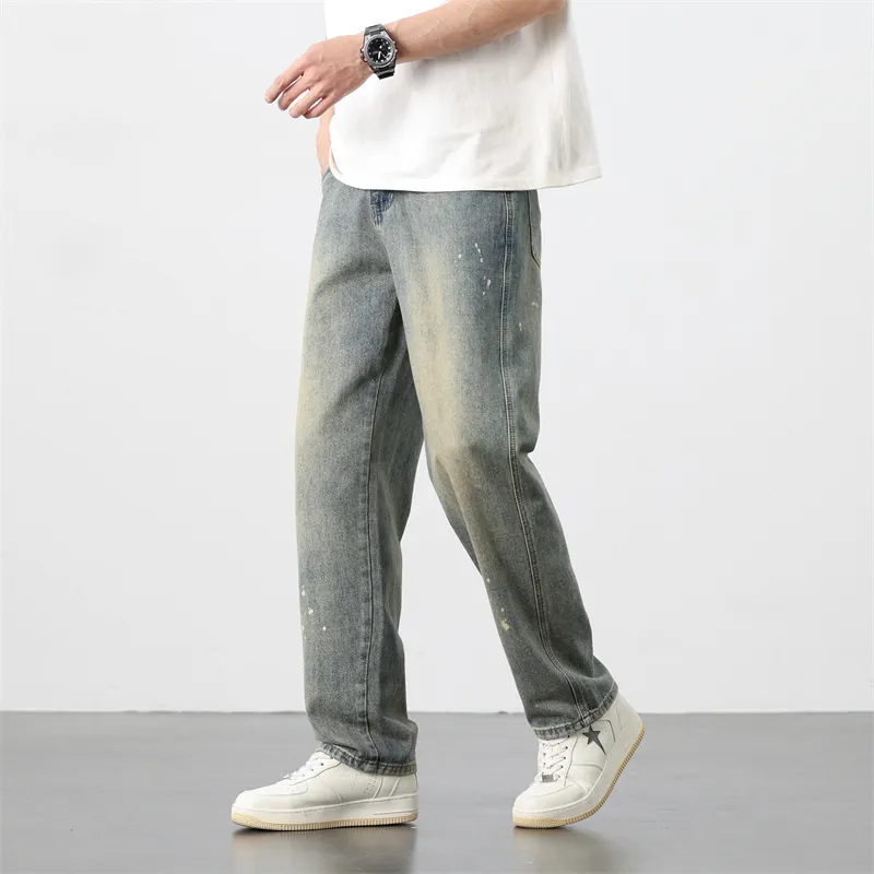 FASTFISH Jeans Men Blue-4