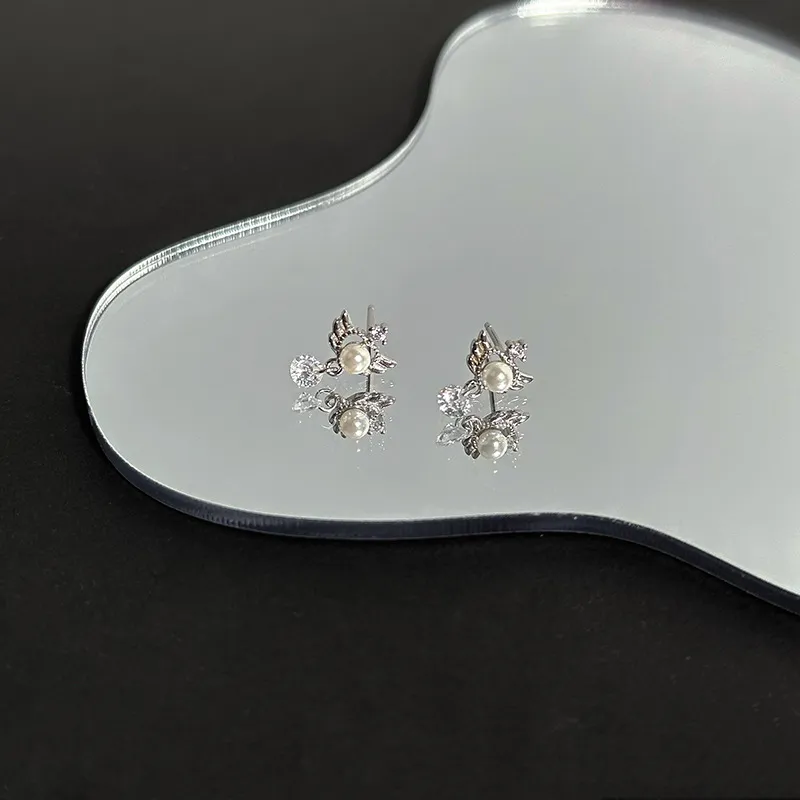 UX S999 Sterling Silver Anti Allergy Fringe Earrings Women's-5