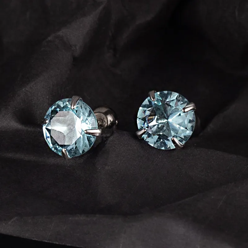 UX S925 Silver Stud Earrings Women's-1