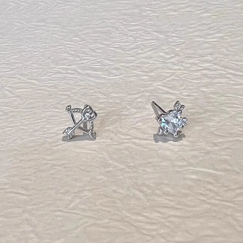UX S925 Silver Stud Earrings Women's-4