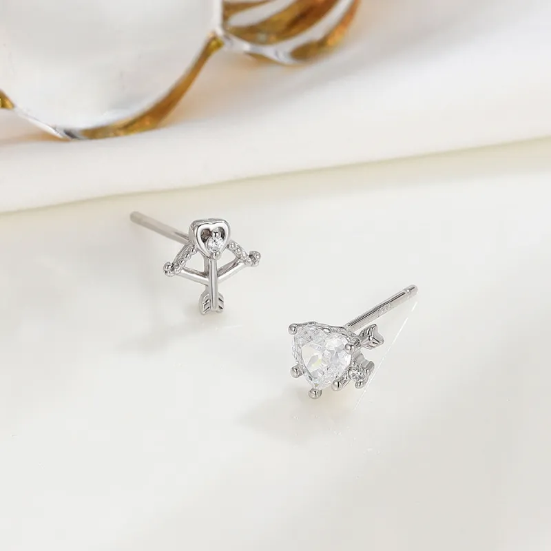 UX S925 Silver Stud Earrings Women's-2