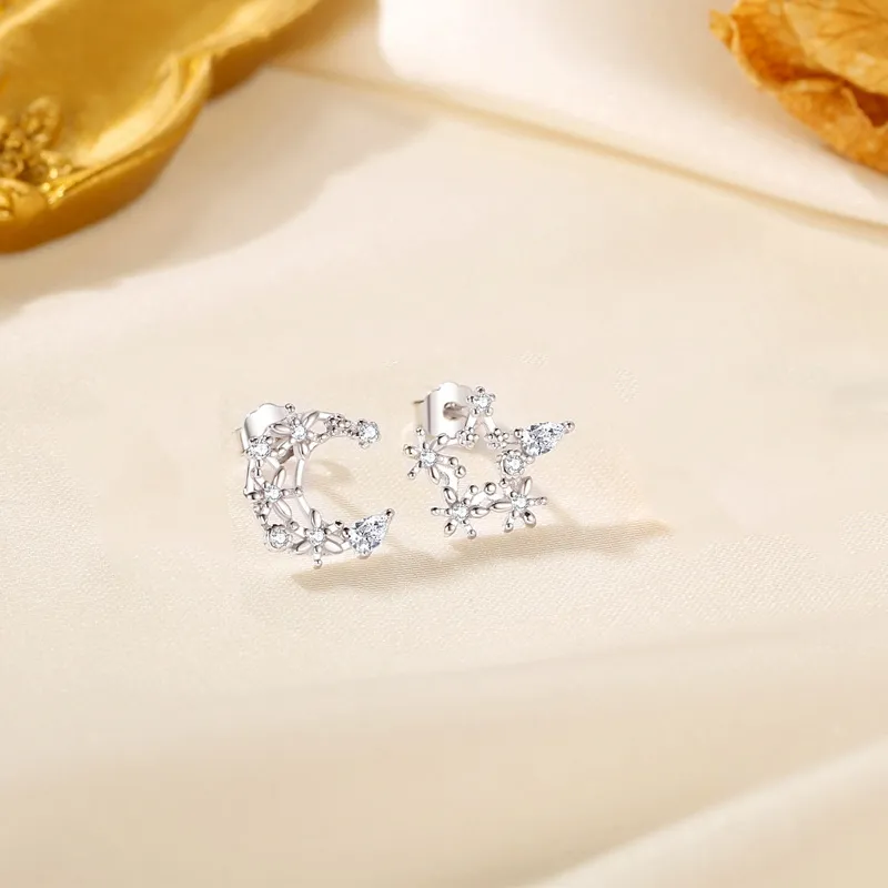 UX S925 Silver Stud Earrings Women's-1