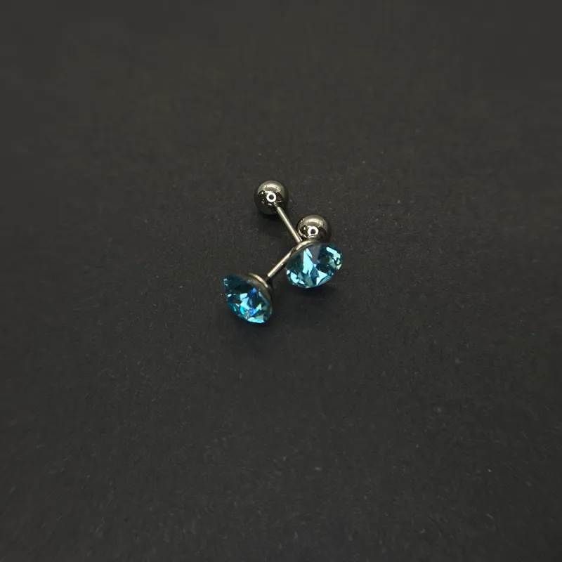UX Deep Serene Cool Stud Earrings Unisex-4