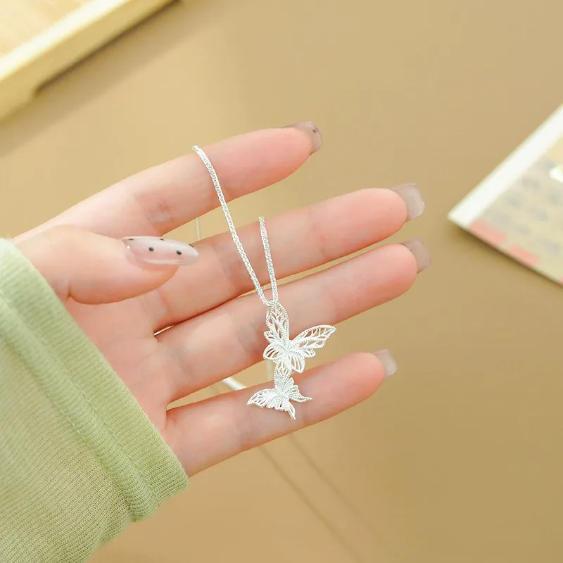 UX S999 Fine Silver Necklaces Women's-1