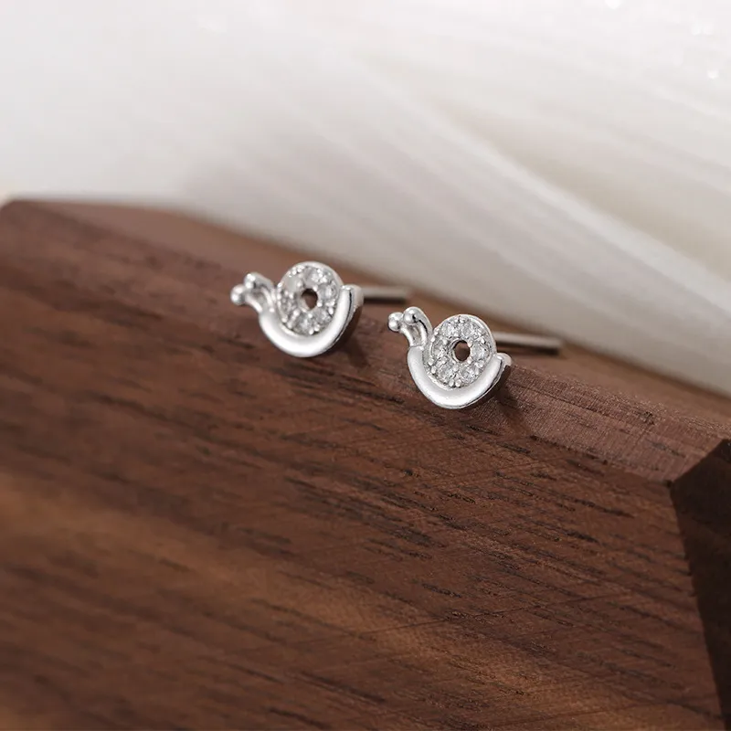 UX S925 Silver Stud Earrings Women's-2
