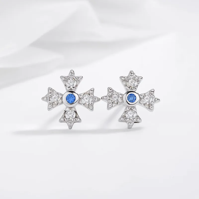 UX S925 Silver Stud Earrings Women's-2