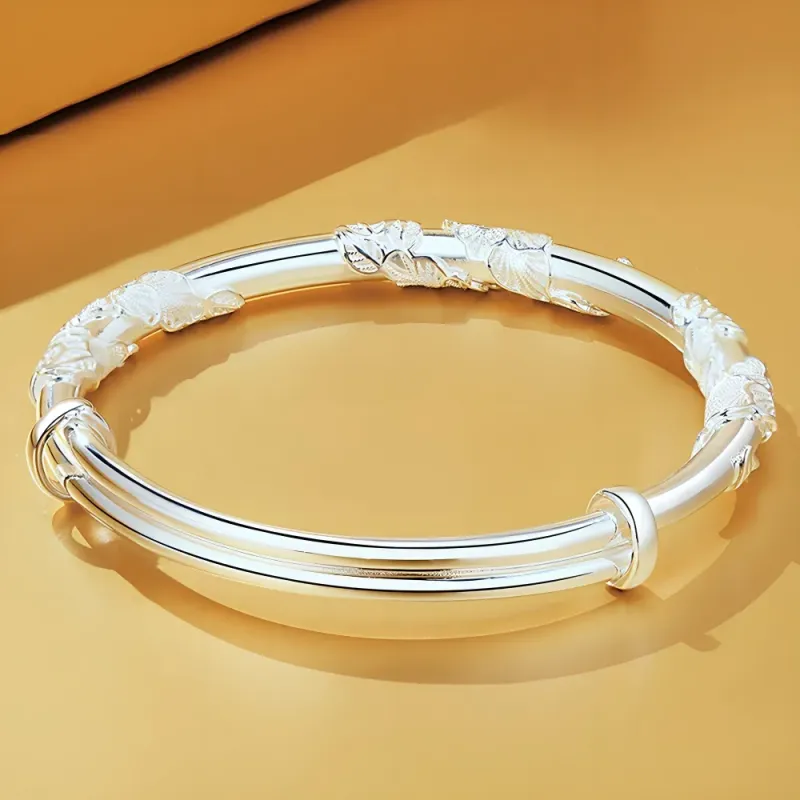 UX 999 Fine Silver Bangles Unisex-2