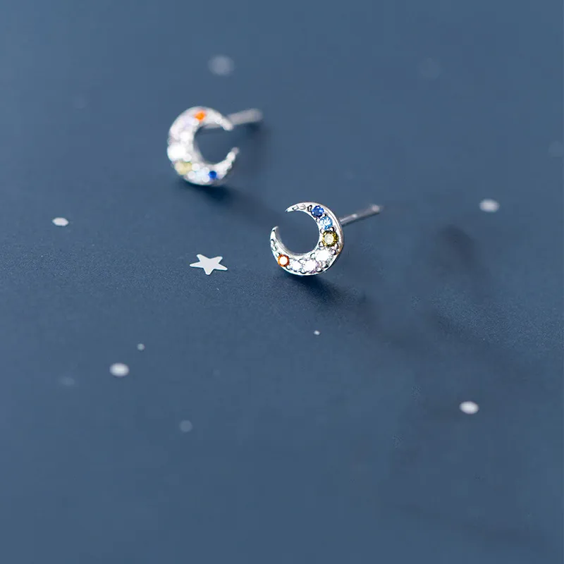 UX S925 Silver Stud Earrings Women's-1