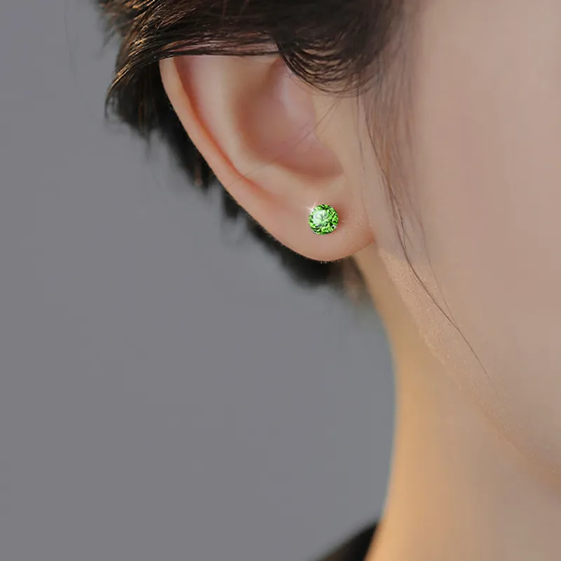 UX Titanium Steel, Ear Care Stud Earrings Unisex Multicolor Strobe Lights Collection-1