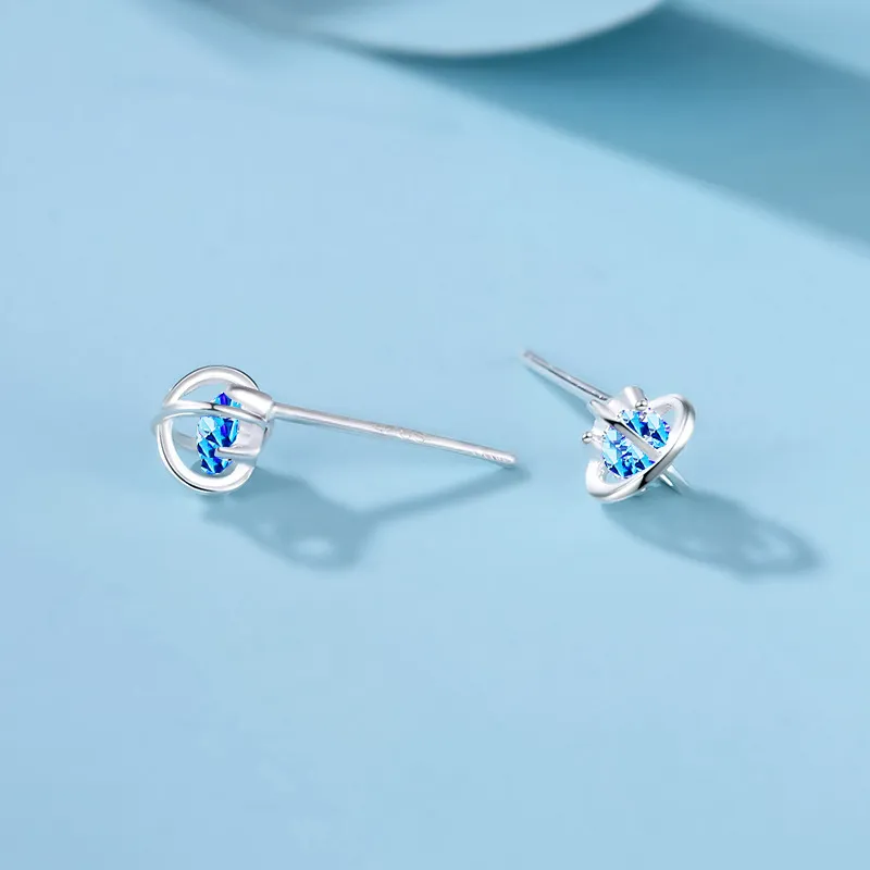 UX S925 Silver Stud Earrings Women's-3
