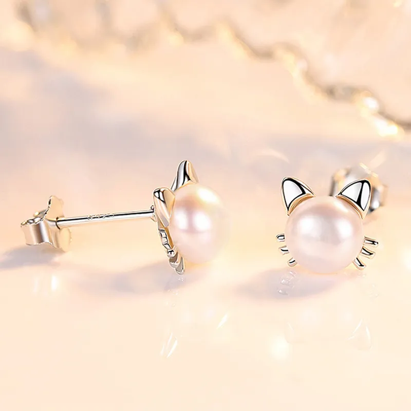 UX S925 Silver Stud Earrings Women's-1