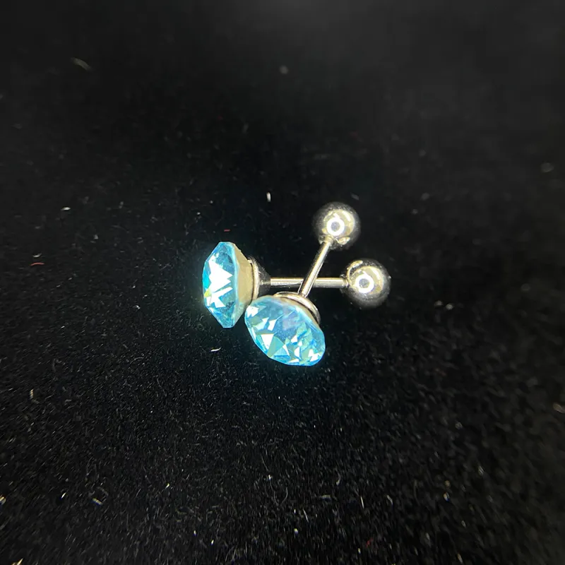 UX Deep Serene Cool Stud Earrings Unisex-3