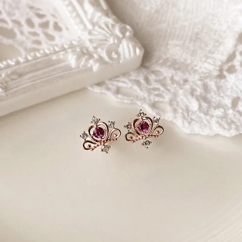 UX S925 Silver Stud Earrings Women's-2