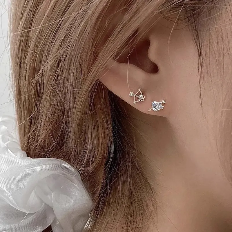 UX S925 Silver Stud Earrings Women's-5