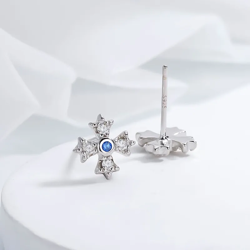 UX S925 Silver Stud Earrings Women's-1