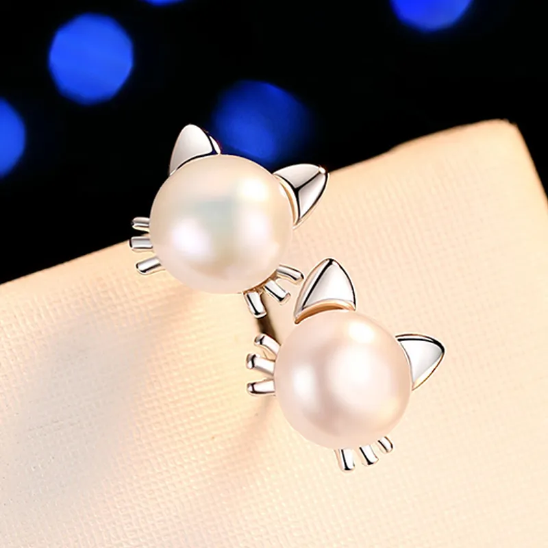 UX S925 Silver Stud Earrings Women's-2