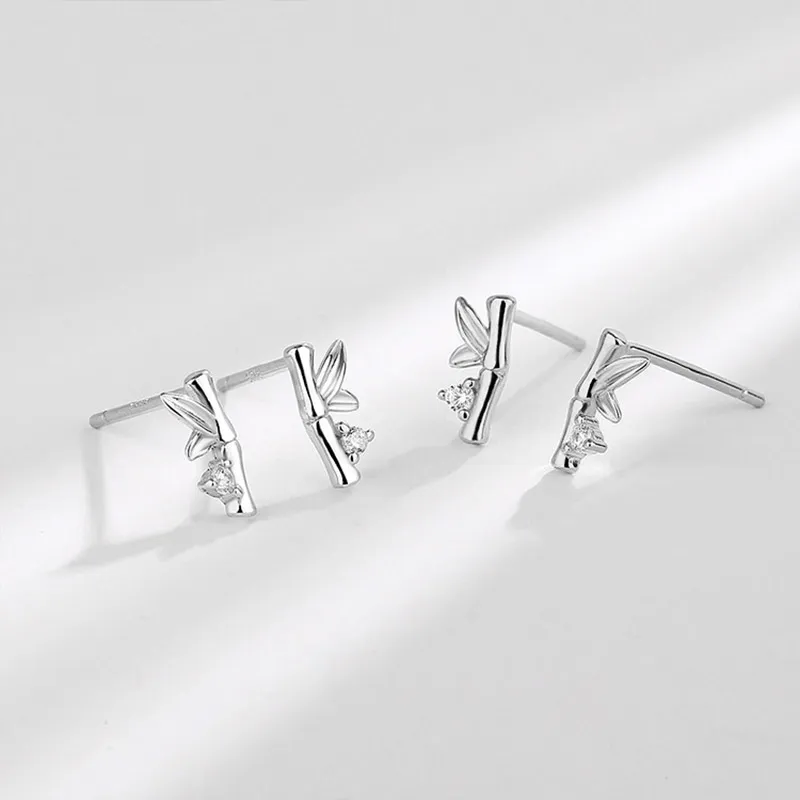 UX S925 Silver Stud Earrings Women's-2