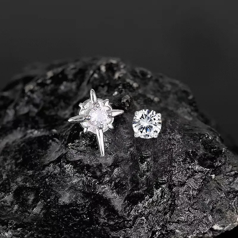 UX Zircon Clip On Earrings Unisex-1