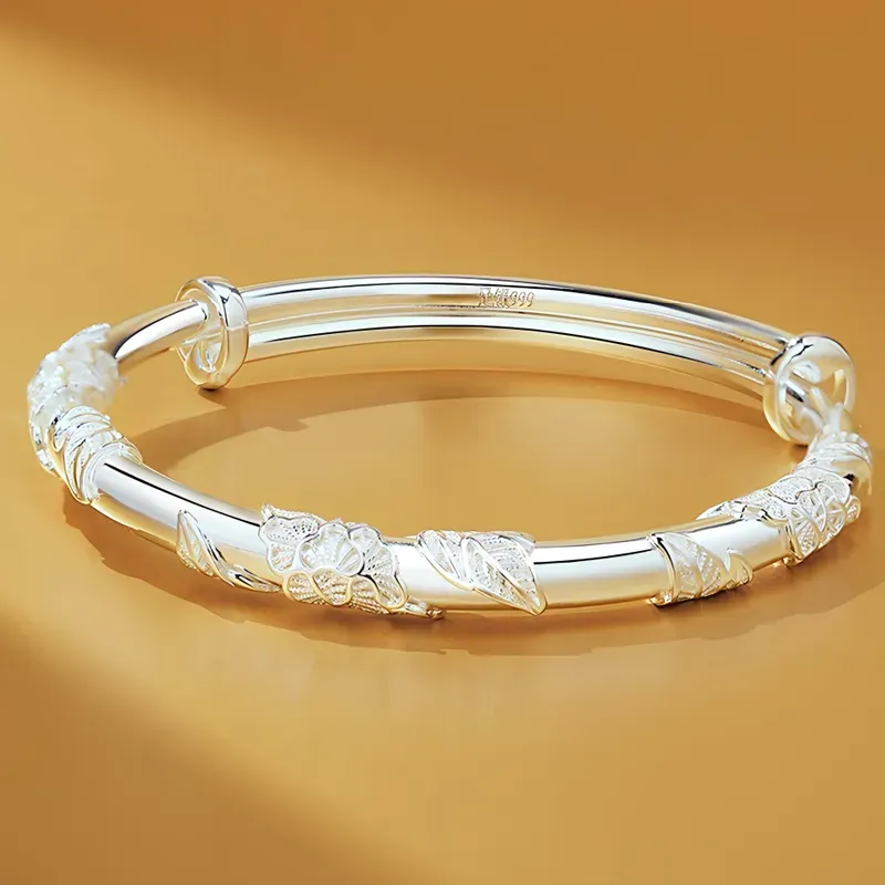 UX 999 Fine Silver Bangles Unisex-1