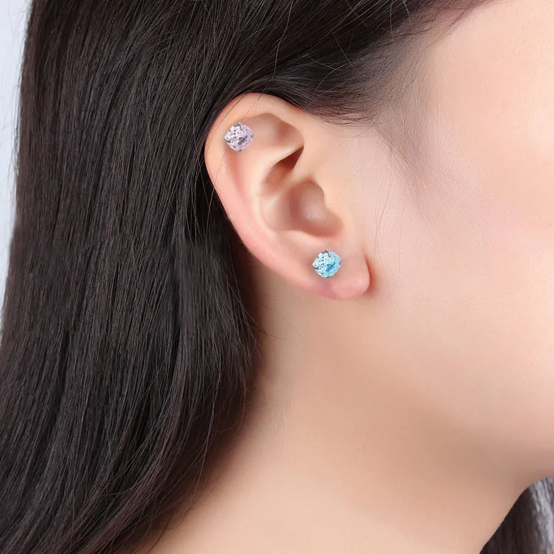 UX Ear Bone Stud For Piercing Flat Hypoallergenic Stud Earrings Unisex-12
