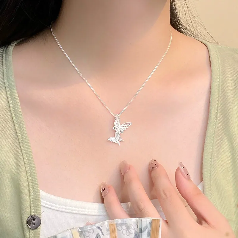 UX S999 Fine Silver Necklaces Women's-3