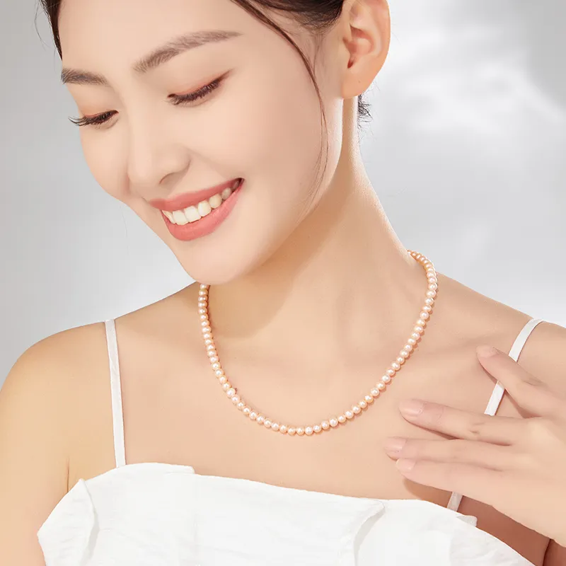Lao Feng Xiang Pearl Necklaces Women's-6